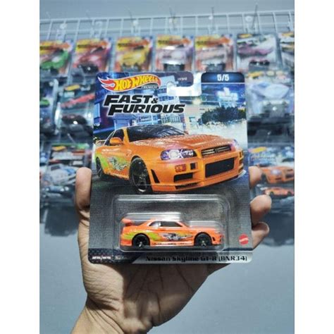 Jual Hot Wheels Premium Nissan Skyline R34 Oren Kota Bekasi Kelontong Ican Tokopedia