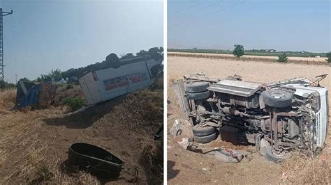 Şanlıurfa da 2 araç şarampole devrildi 1 ölü 2 yaralı