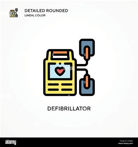 Defibrillator Vector Icon Modern Vector Illustration Concepts Easy To Edit And Customize Stock