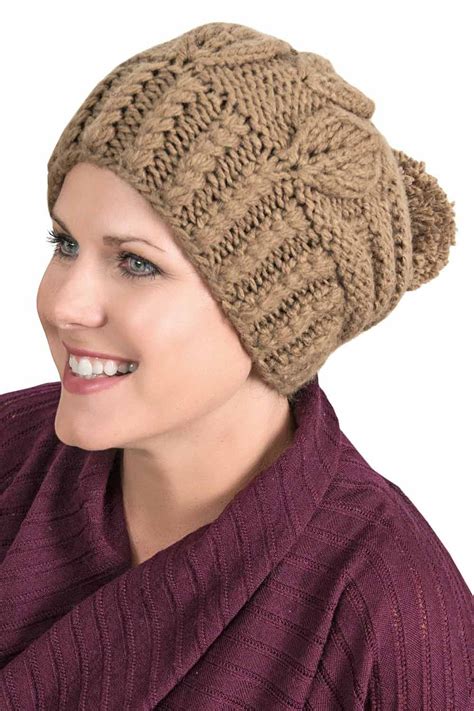 Reagan Beanie Cap Knitted Winter Hats For Women Chemo Caps For