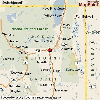 alturas california  area map