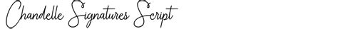 Chandelle Signatures Script Font Download