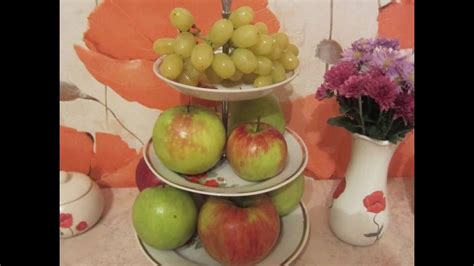 DIY ГОРКА ДЛЯ ФРУКТОВ ФРУКТОВНИЦА ИЗ ТАРЕЛОК - YouTube
