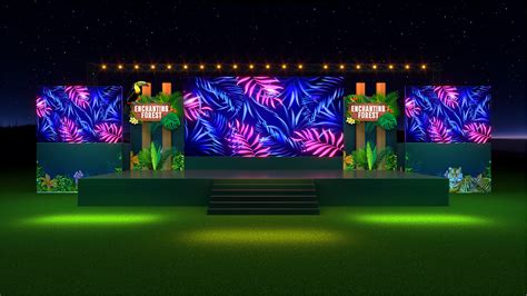 Syngenta Forest Theme Stage On Behance