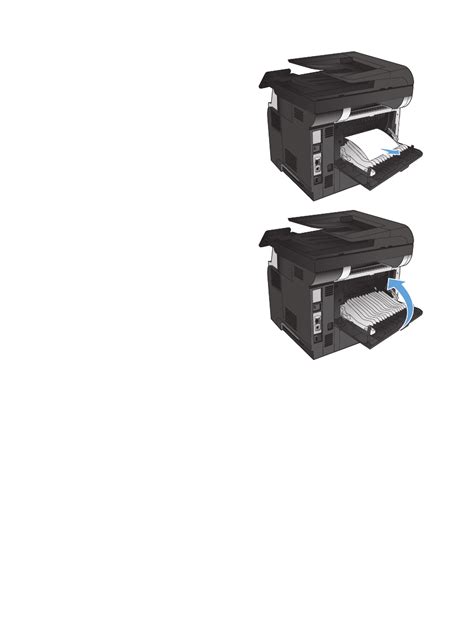 출력 영역에 걸린 용지 제거 - HP LaserJet Pro MFP M521 series