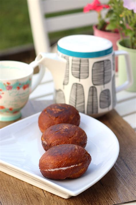 Bakery Style Homemade Butter Buns Fried And Baked Pastry Cooking With