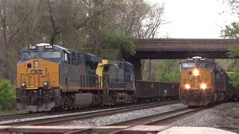 CSX Train Action In St Denis YouTube