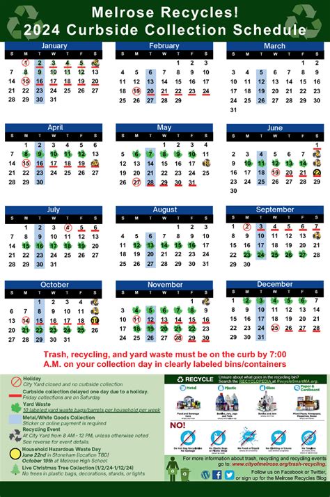 2024 Garbage Collection Calendar Pdf Danna Elfreda