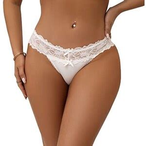 Ohmydear Perizoma Da Donna Sexy Pizzo Tanga Taglia Grande Con Fiocco Lingerie Sexy Mutandine In