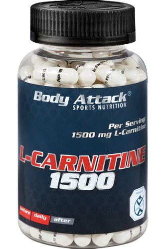 L-Carnitine 1500 von Body Attack (100 Kapseln/Dose)