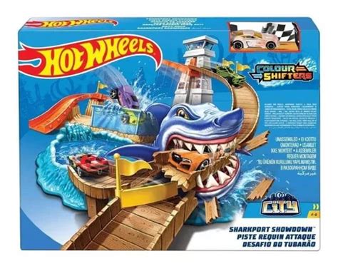 Pista Hot Wheels Color Shifters Ataque Do Tubarao Bgk Frete Gr Tis