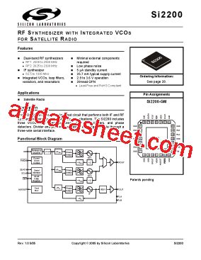 SI2200 Datasheet(PDF) - Silicon Laboratories
