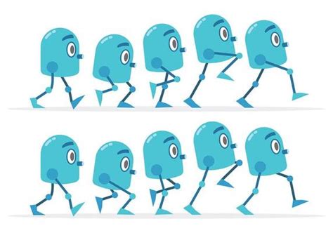 walking vector art icons  graphics