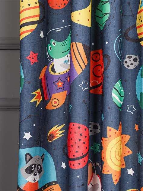 Kids Room Curtains With Space Theme, Planets Curtains, Space Playroom Curtains, Nursery ...