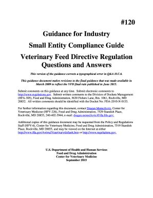 Fillable Online Fda Guidance For Industry Small Entity Compliance