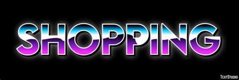Como Escreve O Nome Shopping - Shopping Efeito de texto e desenho de logotipo Palavra
