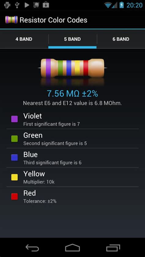 Resistor Color Codes Apk สำหรับ Android ดาวน์โหลด