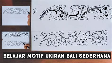 Belajar Motif Ukiran Bali Sederhana Youtube