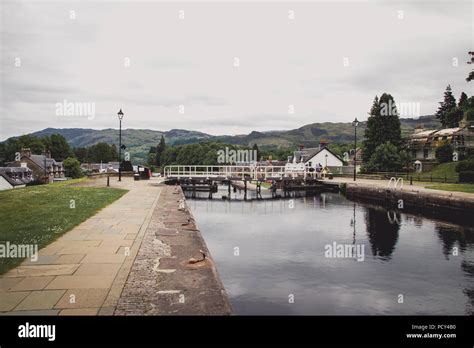 The Stair Of Locks In Fort Augustus Stock Photo Alamy