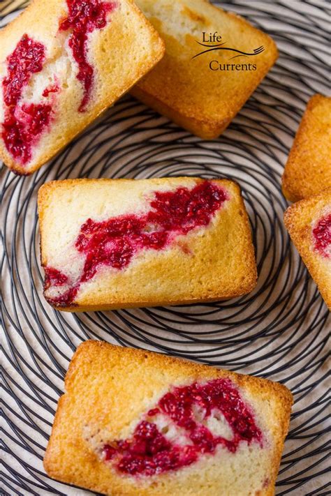 French Almond Financiers Cakes Recipe With Roasted Raspberry Swirl