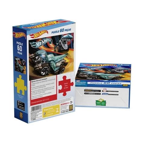 Quebra Cabe As Hot Wheels Pe As Grow Brincasa