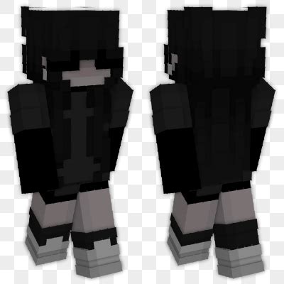 Egirl Black Hair Minecraft Skin | laby.net