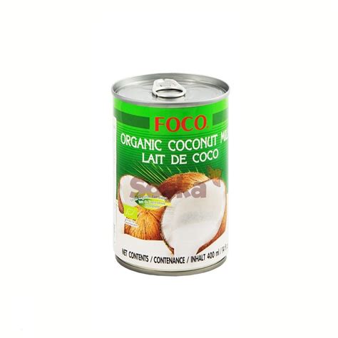 Кокосовое молоко 70% Organic Foco, 400мл - купить с доставкой по ...