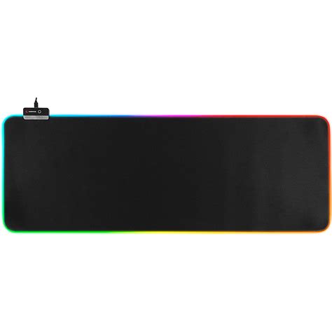 Rampage Mp Black Mm Rgb Led Gaming Mouse Pad Segment