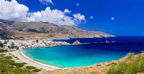 andros vacation   island  greece  map
