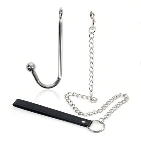 Pcs Stainless Steel Anal Hook Long Chain Leash Sexy Sex Tools Butt Anal Plug Sm Games Png