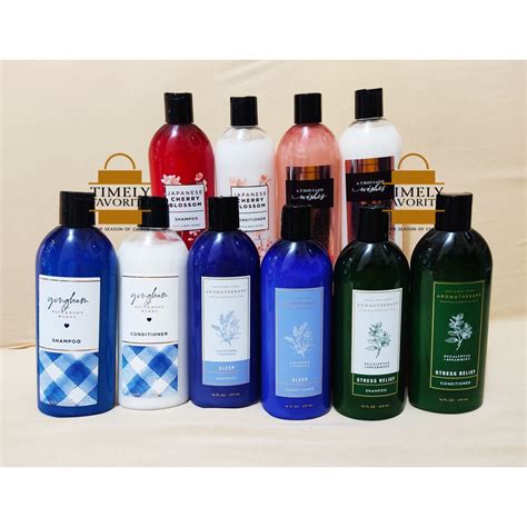 BBW Shampoo Conditioner Gingham Japanese Cherry Blossom A Thousand