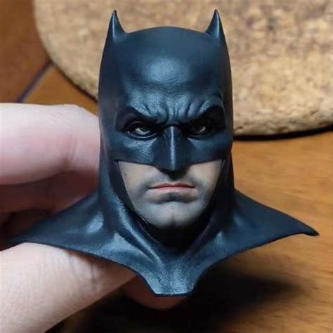 FREE LOCAL POSTAGE DC DAWN OF JUSTICE BVS CUSTOM 1 6 SCALE BATMAN MASKED HEAD NON HOT TOYS