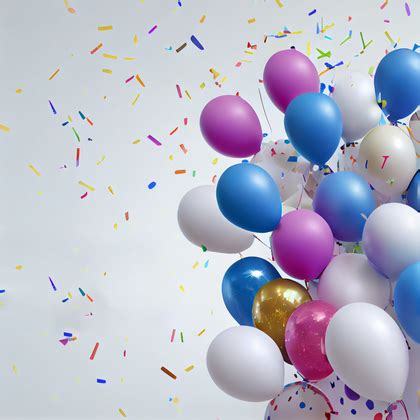 Free Happy Birthday Balloons Background