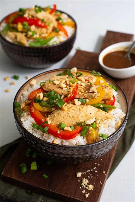 Thai Peanut Chicken Stir Fry Gluten Free And More