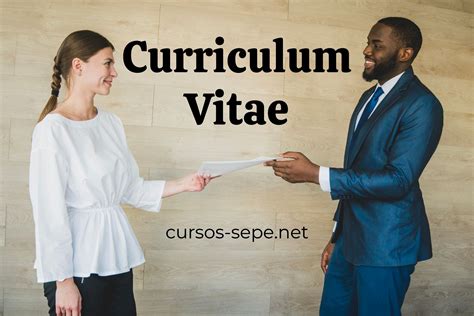 Currículum Vitae Ejemplos Y Consejos Cursos Sepe