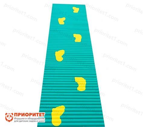 Ребристая ортопедическая дорожка со следочками «Шаг за шагом» купить в ...