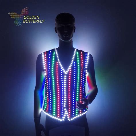 LED Clothing Luminous Costumes Glowing Vest LED Suits 2017 New Fashion