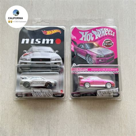 Jual Hot Wheels Rlc Pink Dan Silver Nismo Nissan Skyline R Gt R Bnr Kab Karimun New