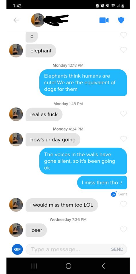 The Most Normal Conversation Ive Had On Tinder Rtinder