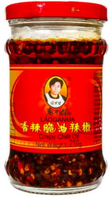 Острый соус с хрустящим перцем чили, Lao Gan Ma, 210 г, ст.б.