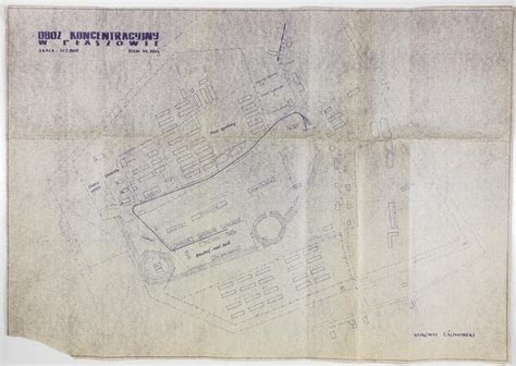 Lot Plaszow Concentration Camp Blueprint Current Bid