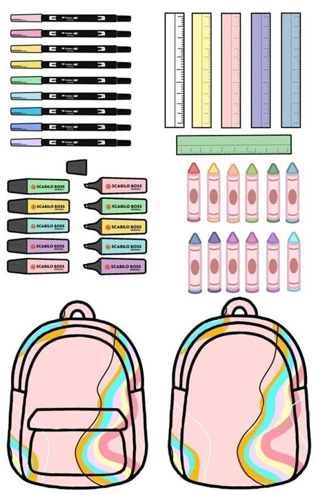 Paper Duck Material Escolar Para Imprimir - Paper duck scoolbeg♡ | Paper doll, Sobres de papel, Plantilla para ...