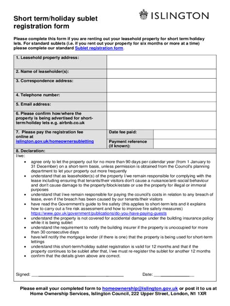 Fillable Online Simple Sublease Agreement With Sample Template