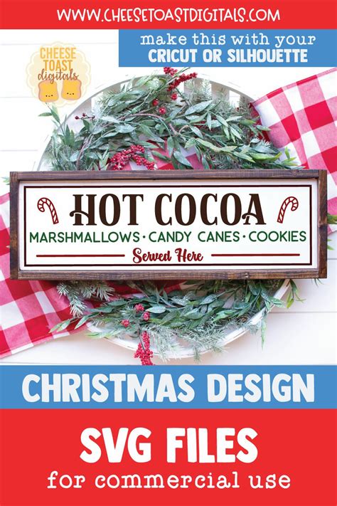 Hot Cocoa Served Here SVG Hot Cocoa Bar Sign Design