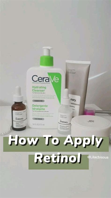 How To Apply Retinol Skincare Routine Retinol Anti Aging Skin
