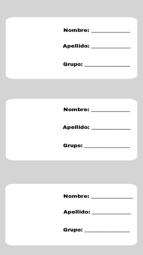 Para Poner Nombre