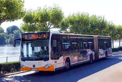 Mercedes Citaro C2 G Mainzer Verkehrsgesellschaft Wiesbaden Biebrich