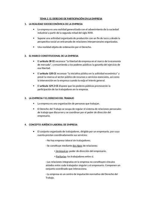 Resumen el tema con las palabras del profesor | Apuntes de Derecho