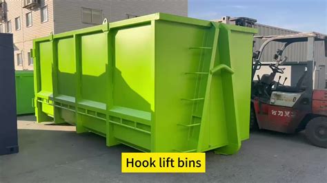 Cubic Meter Waste Recycling Roll Off Dumpster Hook Lift Trailer