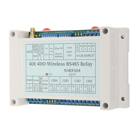 Amazon 4 Channel 4DI 4DO 433M RS485 Wireless Transceiver Relay